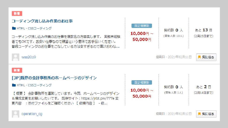 「Crowd Works」クラウドワークス